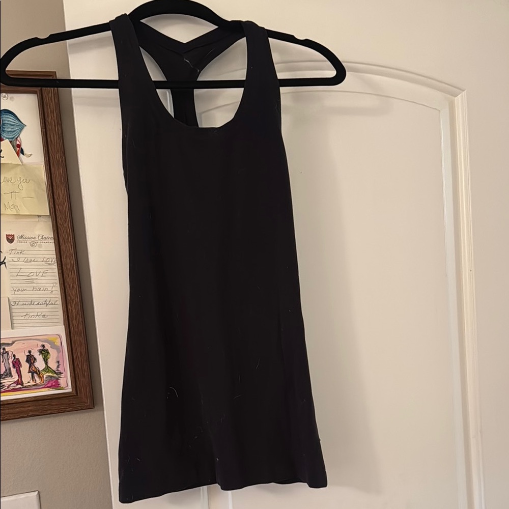 Lululemon Black Racer Back Tank Top